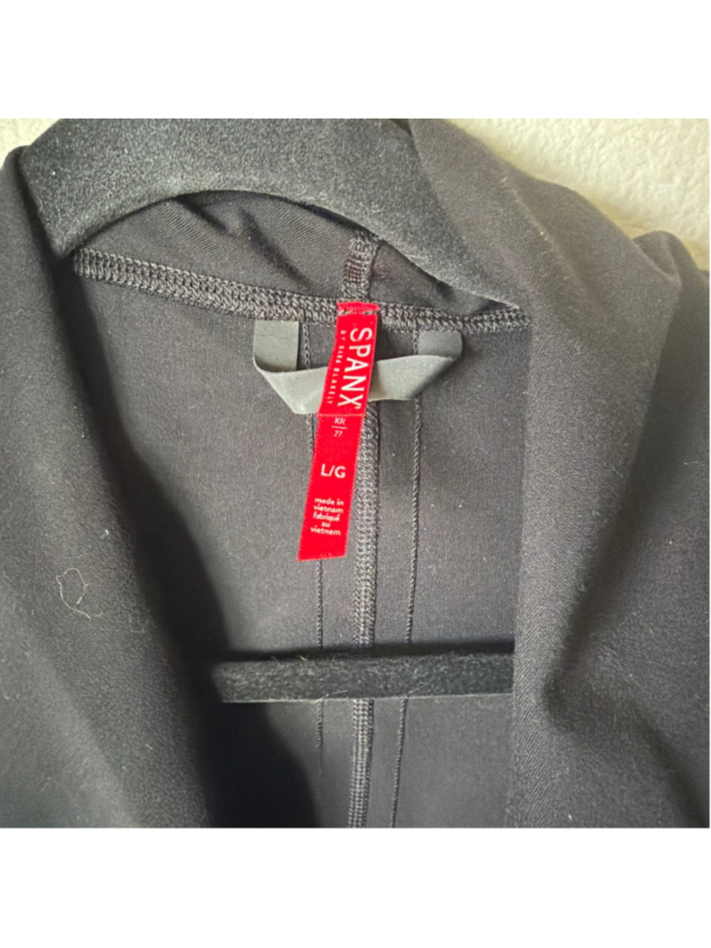 Women's Spanx Black Waterfall Jacket Size L - Picture 2 of 2